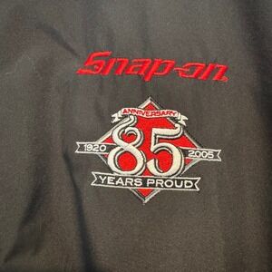 Snap-on 85th Anniversary Black Full Zip Lightweight Jacket Windbreaker